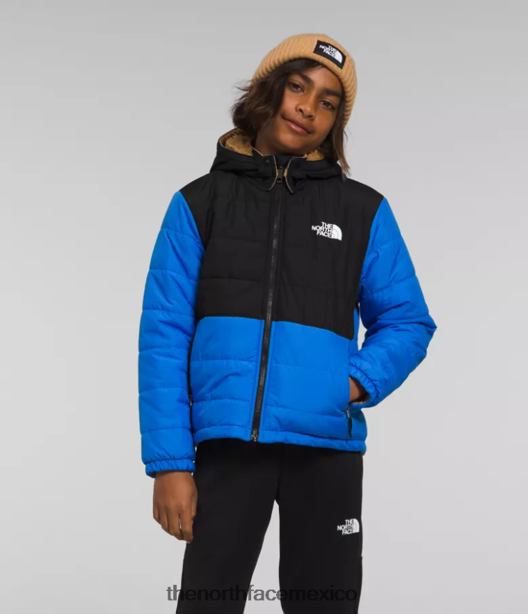 The North Face ropa NFHLJL79 azul optico niños chaqueta reversible con capucha y cremallera completa mt chimbo