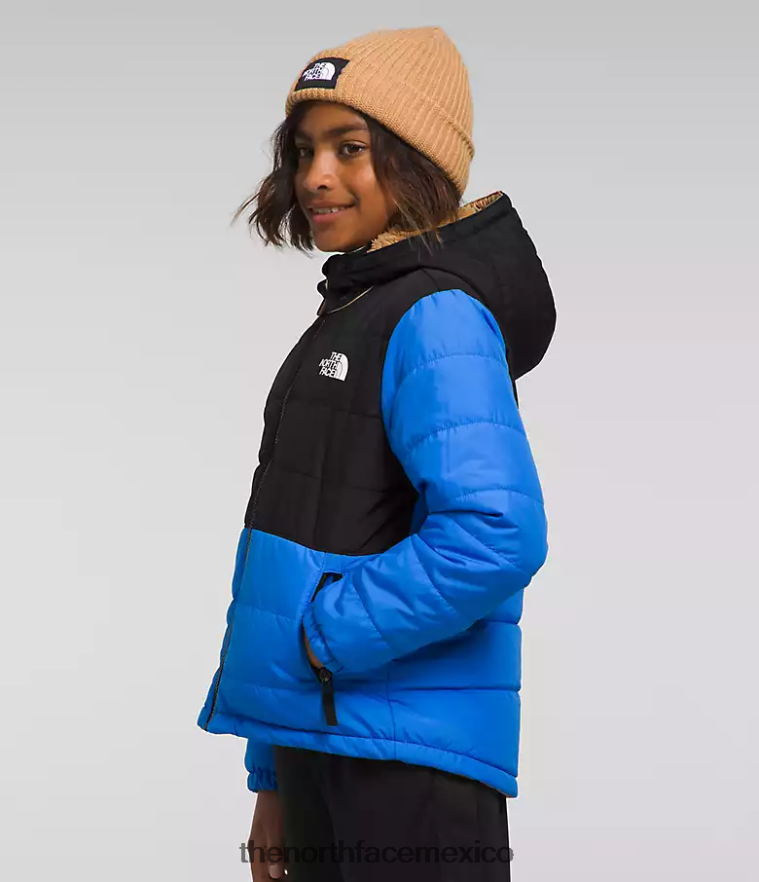 The North Face ropa NFHLJL79 azul optico niños chaqueta reversible con capucha y cremallera completa mt chimbo