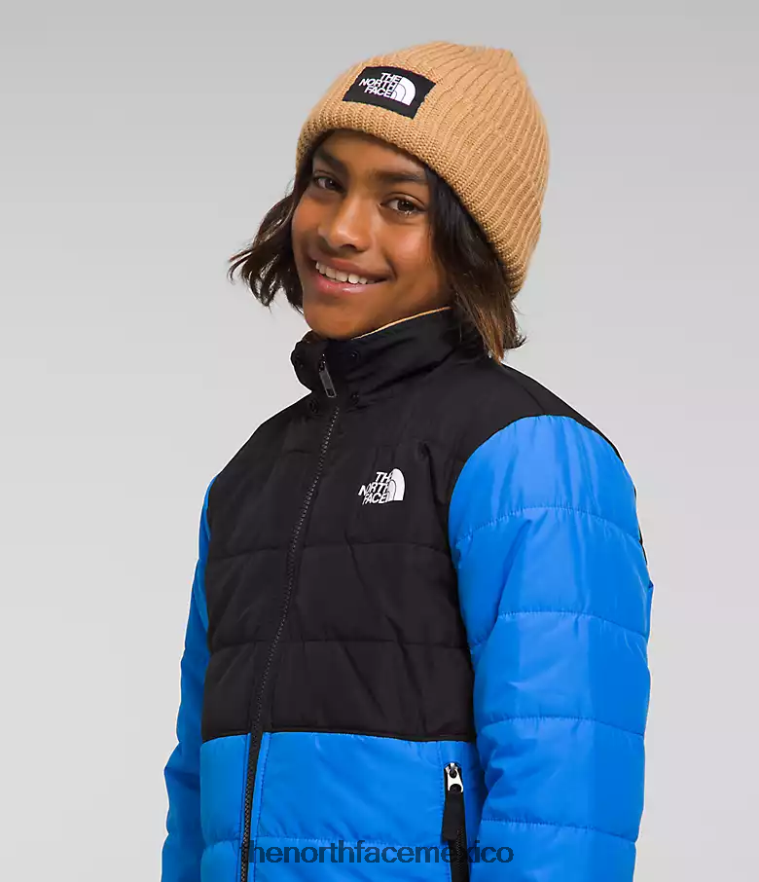 The North Face ropa NFHLJL79 azul optico niños chaqueta reversible con capucha y cremallera completa mt chimbo