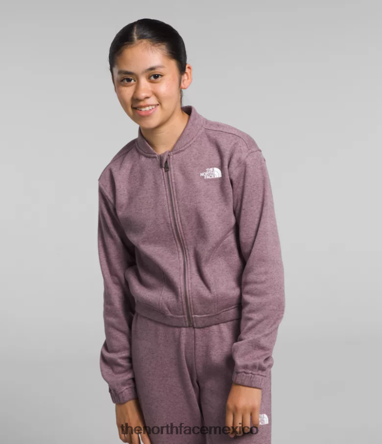 The North Face ropa NFHLJL986 brezo gris leonado niños acogedora chaqueta de polar de ensueño con cremallera completa