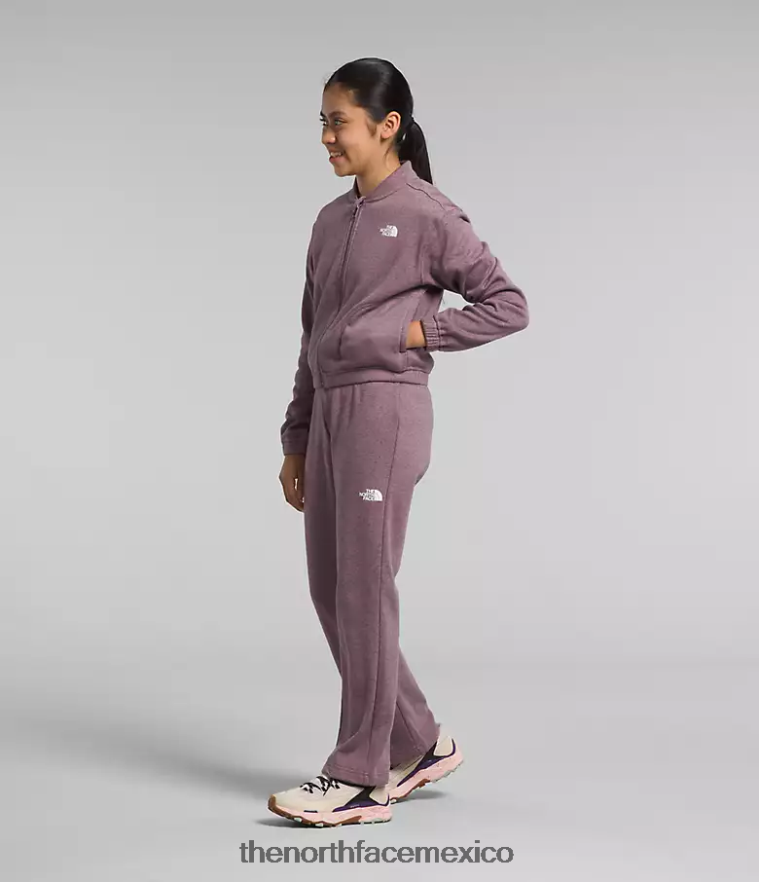 The North Face ropa NFHLJL986 brezo gris leonado niños acogedora chaqueta de polar de ensueño con cremallera completa