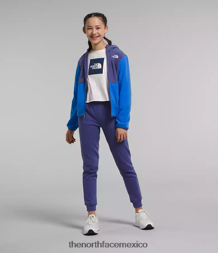 The North Face ropa NFHLJL521 azul optico niños chaqueta con capucha y cierre completo Glacier