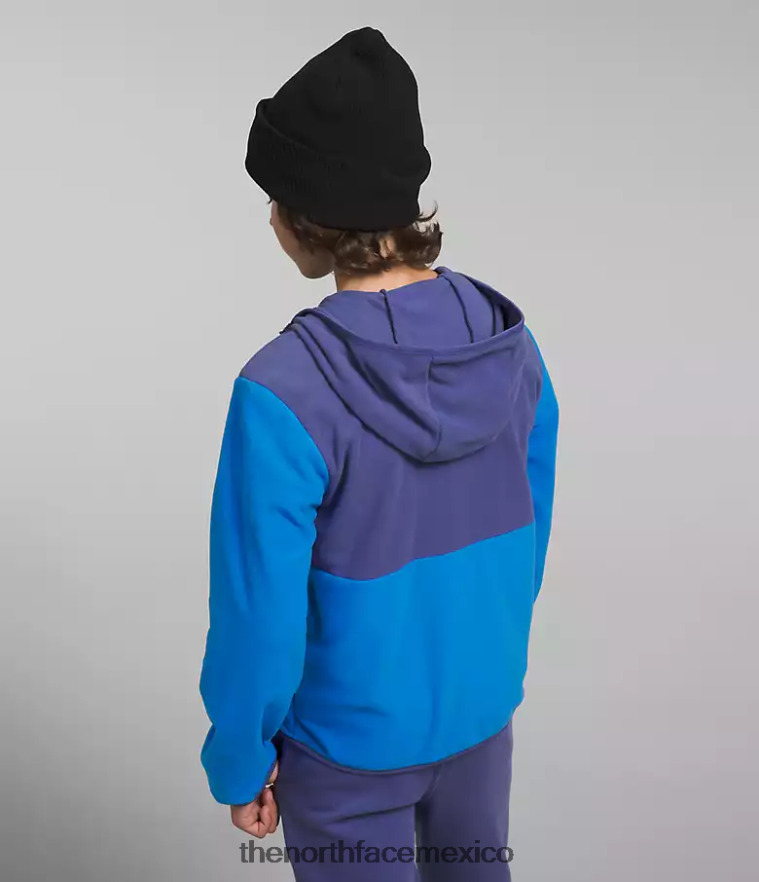 The North Face ropa NFHLJL521 azul optico niños chaqueta con capucha y cierre completo Glacier