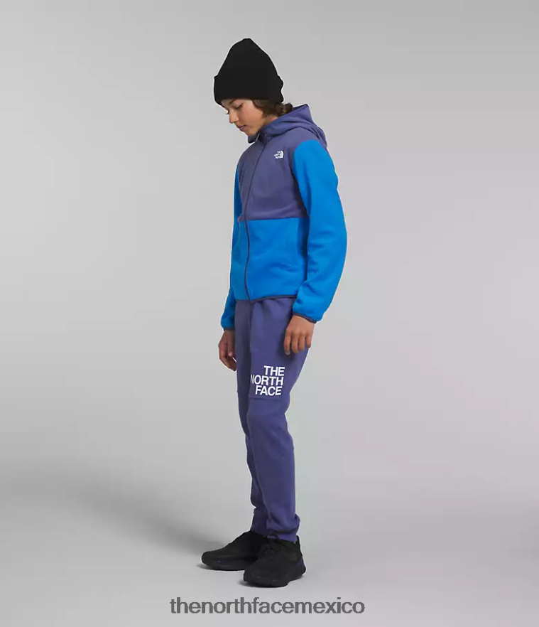 The North Face ropa NFHLJL521 azul optico niños chaqueta con capucha y cierre completo Glacier