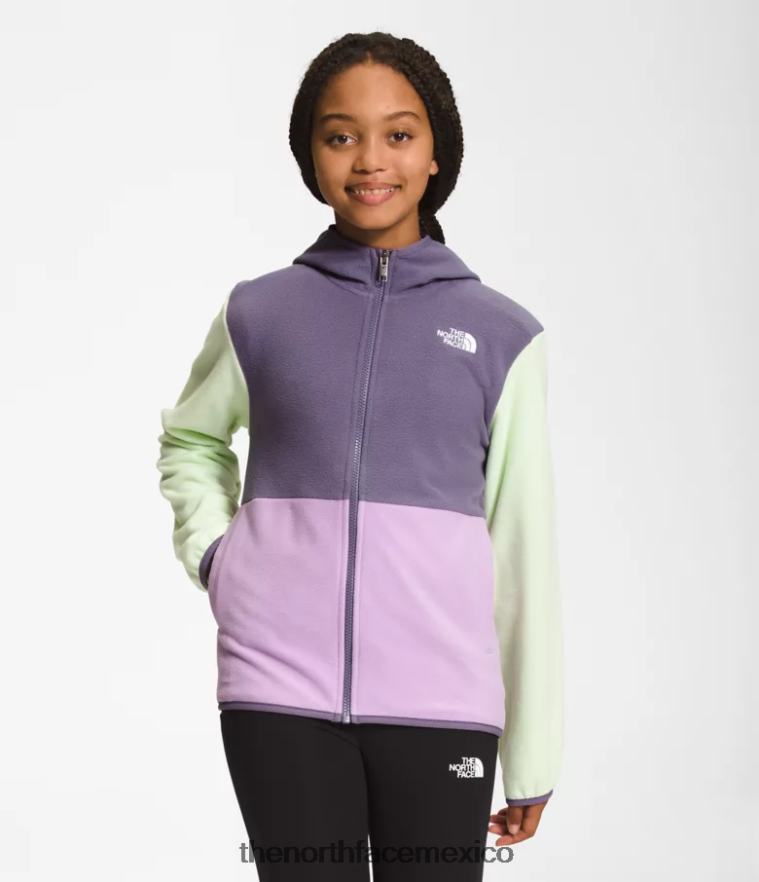 The North Face ropa NFHLJL523 lupino niños chaqueta con capucha y cierre completo Glacier