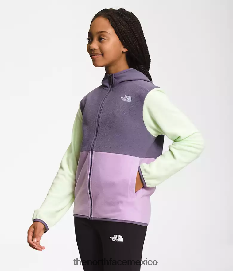 The North Face ropa NFHLJL523 lupino niños chaqueta con capucha y cierre completo Glacier
