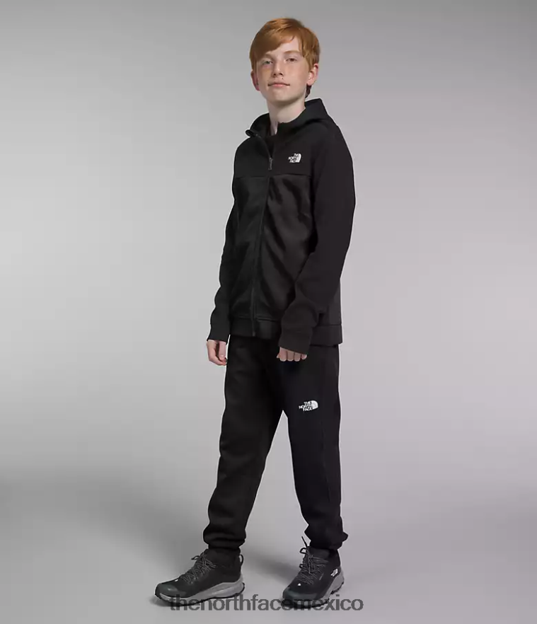 The North Face ropa NFHLJL525 negro niños tnf tech sudadera con capucha y cremallera completa