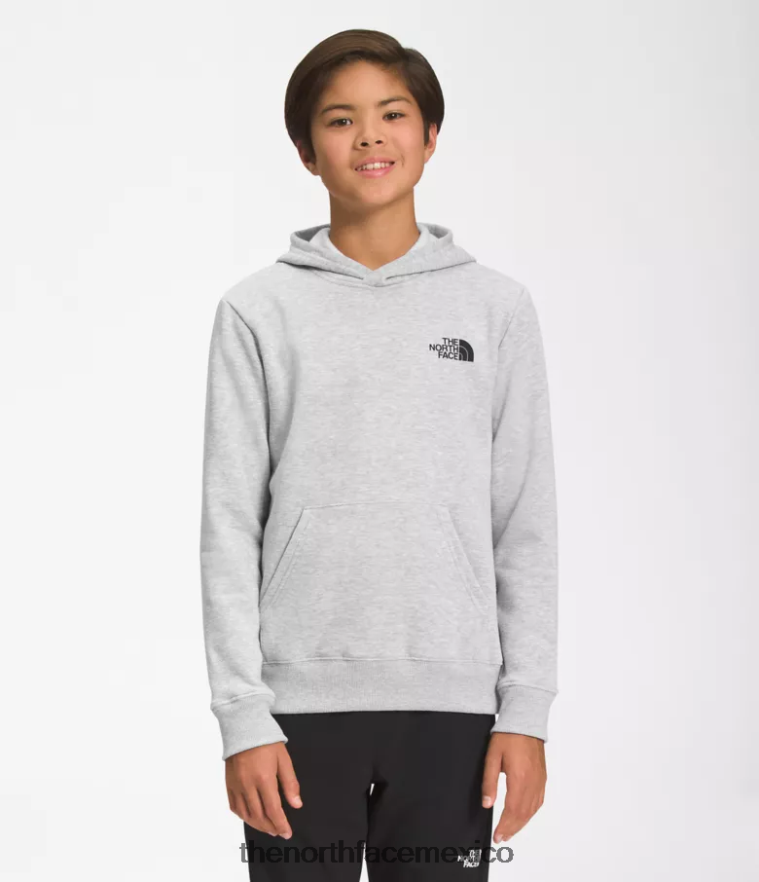 The North Face ropa NFHLJL1102 tnf gris claro jaspeado niños sudadera con capucha de lana de campamento