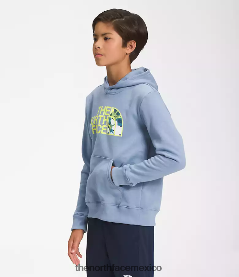 The North Face ropa NFHLJL1104 azul popular niños sudadera con capucha de lana de campamento