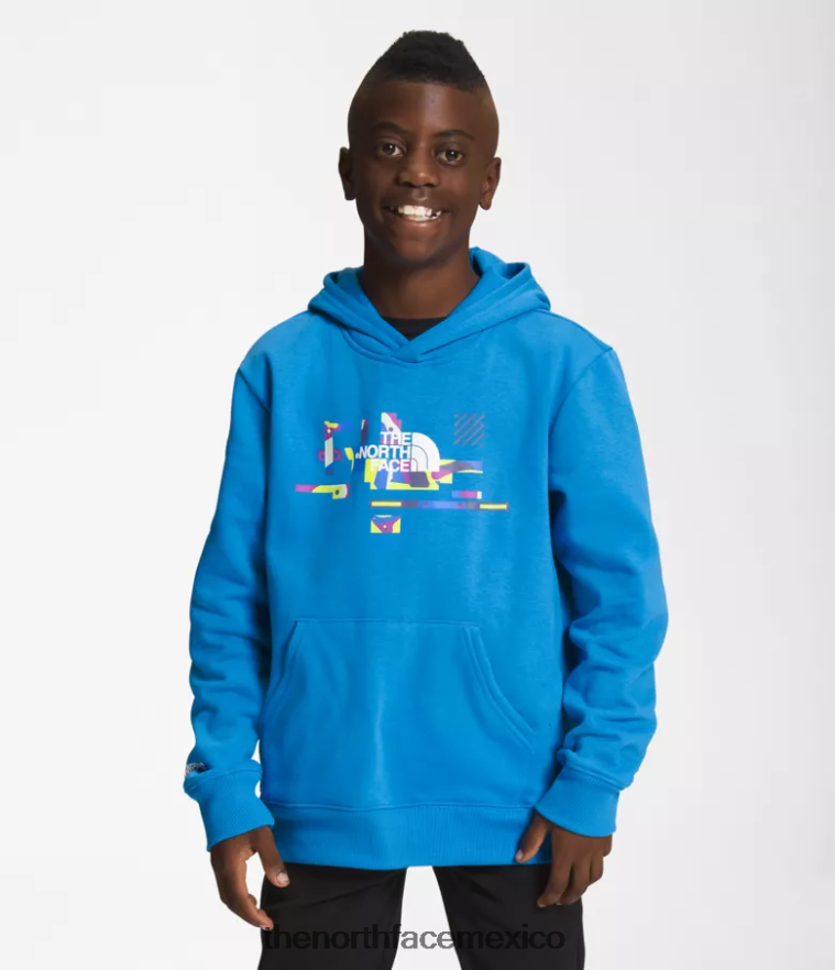 The North Face ropa NFHLJL1106 azul súper sónico niños sudadera con capucha de lana de campamento