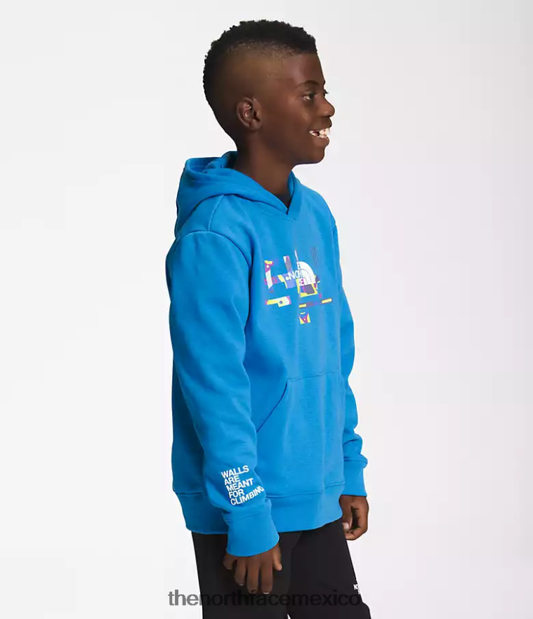 The North Face ropa NFHLJL1106 azul súper sónico niños sudadera con capucha de lana de campamento