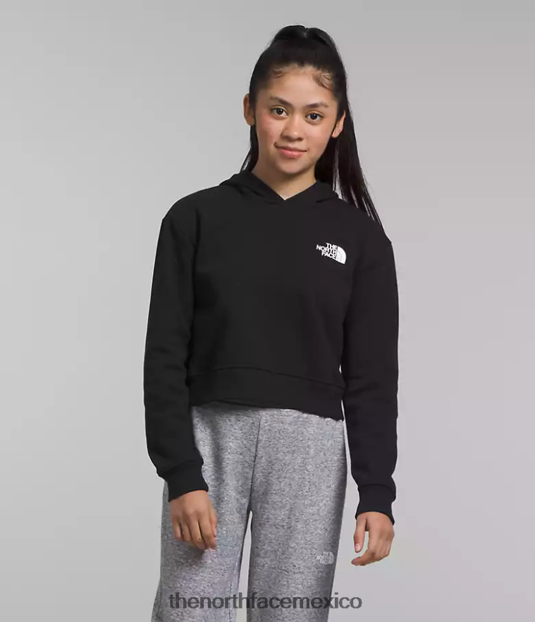 The North Face ropa NFHLJL266 negro niños sudadera con capucha de lana de campamento