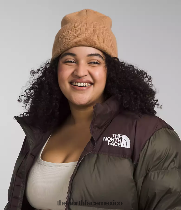The North Face accesorio NFHLJL1138 mantequilla de almendras unisexo gorro urbano con relieve