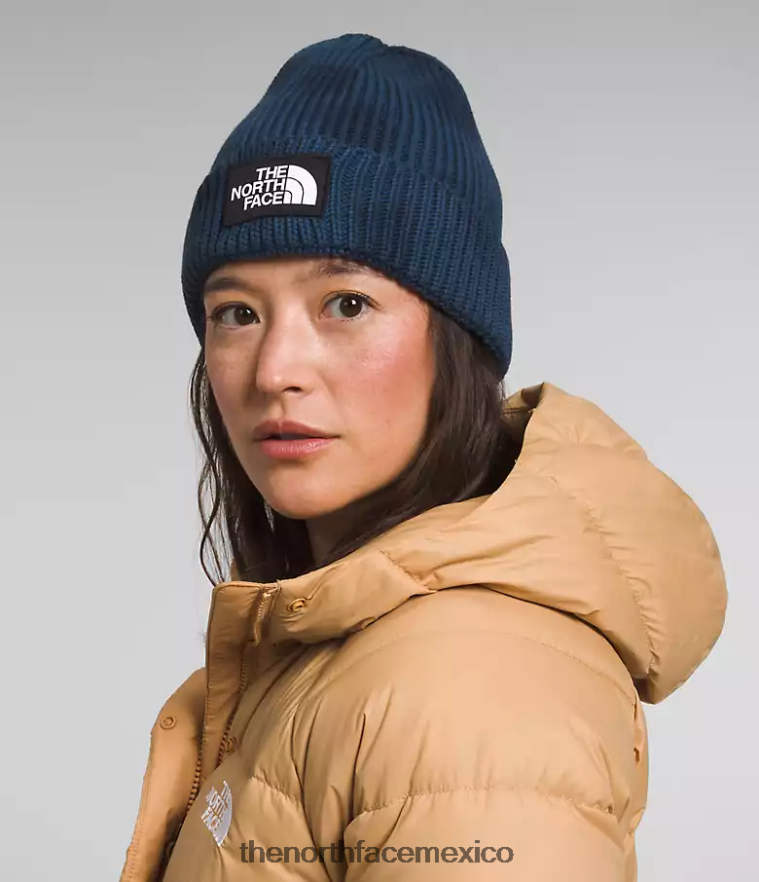 The North Face accesorio NFHLJL793 azul sombreado unisexo gorro con logo teñido anudado