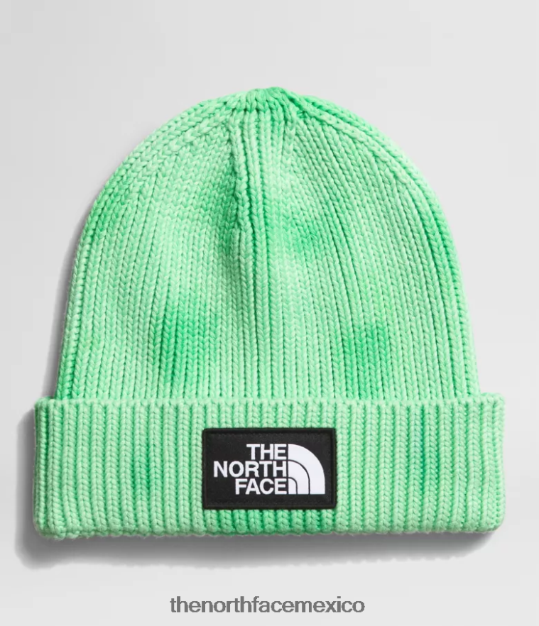 The North Face accesorio NFHLJL795 verde clorofila unisexo gorro con logo teñido anudado